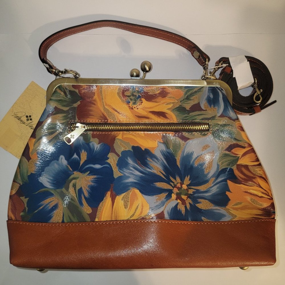 Elsworth Floral Leather Shoulder Bag